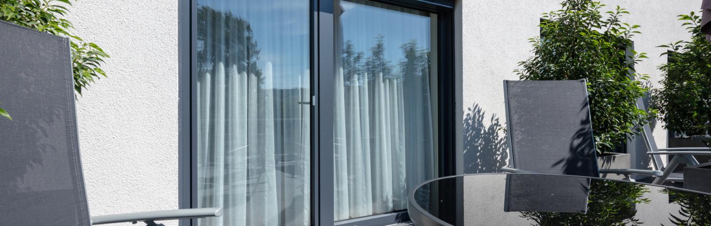 Balkontür Kunststoff-Aluminium