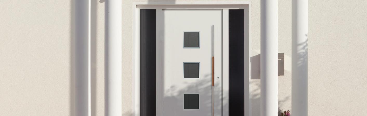 Weiße Aluminium-Haustür von PaX